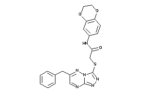 2-[(6-benzyl-[1,2,4]triazolo[4,3-b][1,2,4]triazin-3-yl)thio]-N-(2,3-dihydro-1,4-benzodioxin-6-yl)acetamide
