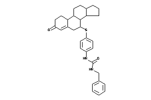 1-benzyl-3-[4-[(3-keto-1,2,6,7,8,9,10,11,12,13,14,15,16,17-tetradecahydrocyclopenta[a]phenanthren-7-yl)thio]phenyl]urea