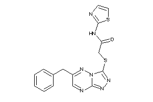 2-[(6-benzyl-[1,2,4]triazolo[4,3-b][1,2,4]triazin-3-yl)thio]-N-thiazol-2-yl-acetamide