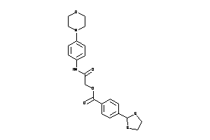 4-(1,3-dithiolan-2-yl)benzoic Acid [2-keto-2-(4-morpholinoanilino)ethyl] Ester