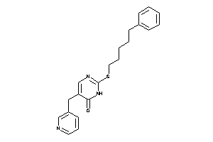 2-(5-phenylpentylthio)-5-(3-pyridylmethyl)-1H-pyrimidin-6-one