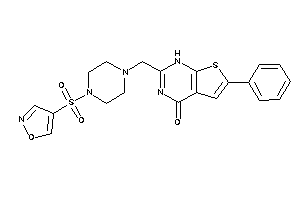 2-[(4-isoxazol-4-ylsulfonylpiperazino)methyl]-6-phenyl-1H-thieno[2,3-d]pyrimidin-4-one