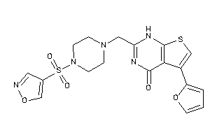 5-(2-furyl)-2-[(4-isoxazol-4-ylsulfonylpiperazino)methyl]-1H-thieno[2,3-d]pyrimidin-4-one