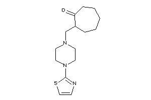 2-[(4-thiazol-2-ylpiperazino)methyl]cycloheptanone