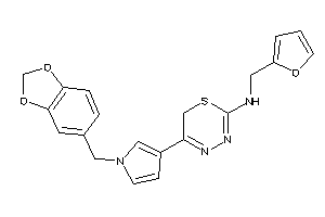 2-furfuryl-[5-(1-piperonylpyrrol-3-yl)-6H-1,3,4-thiadiazin-2-yl]amine