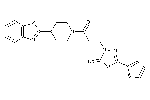 3-[3-[4-(1,3-benzothiazol-2-yl)piperidino]-3-keto-propyl]-5-(2-thienyl)-1,3,4-oxadiazol-2-one