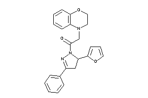 2-(2,3-dihydro-1,4-benzoxazin-4-yl)-1-[5-(2-furyl)-3-phenyl-2-pyrazolin-1-yl]ethanone