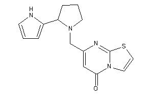 Image of 7-[[2-(1H-pyrrol-2-yl)pyrrolidino]methyl]thiazolo[3,2-a]pyrimidin-5-one