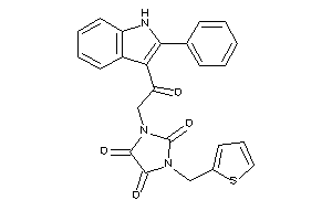 1-[2-keto-2-(2-phenyl-1H-indol-3-yl)ethyl]-3-(2-thenyl)imidazolidine-2,4,5-trione