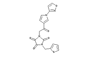 1-[2-(1-isoxazol-3-ylpyrrol-3-yl)-2-keto-ethyl]-3-(2-thenyl)imidazolidine-2,4,5-trione