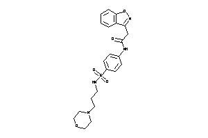 2-indoxazen-3-yl-N-[4-(3-morpholinopropylsulfamoyl)phenyl]acetamide