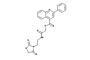 2-phenylcinchonin [2-[2-(2,4-diketothiazolidin-3-yl)ethylamino]-2-keto-ethyl] Ester