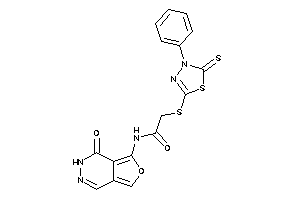 N-(4-keto-3H-furo[3,4-d]pyridazin-5-yl)-2-[(4-phenyl-5-thioxo-1,3,4-thiadiazol-2-yl)thio]acetamide