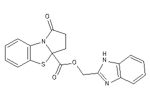 1-keto-2,3-dihydropyrrolo[2,1-b][1,3]benzothiazole-3a-carboxylic Acid 1H-benzimidazol-2-ylmethyl Ester
