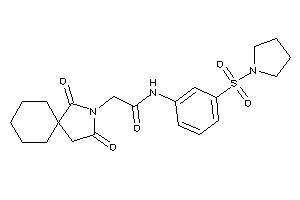 2-(2,4-diketo-3-azaspiro[4.5]decan-3-yl)-N-(3-pyrrolidinosulfonylphenyl)acetamide