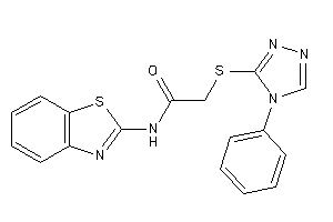 N-(1,3-benzothiazol-2-yl)-2-[(4-phenyl-1,2,4-triazol-3-yl)thio]acetamide