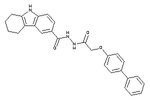 N'-[2-(4-phenylphenoxy)acetyl]-6,7,8,9-tetrahydro-5H-carbazole-3-carbohydrazide