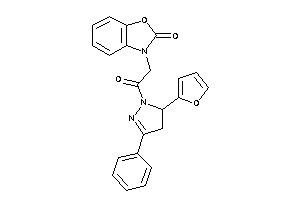 3-[2-[5-(2-furyl)-3-phenyl-2-pyrazolin-1-yl]-2-keto-ethyl]-1,3-benzoxazol-2-one