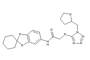 N-spiro[1,3-benzodioxole-2,1'-cyclohexane]-5-yl-2-[[1-(tetrahydrofurfuryl)tetrazol-5-yl]thio]acetamide