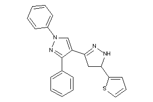 1,3-diphenyl-4-[5-(2-thienyl)-2-pyrazolin-3-yl]pyrazole