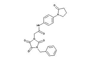 2-(3-benzyl-2,4,5-triketo-imidazolidin-1-yl)-N-[4-(2-ketopyrrolidino)phenyl]acetamide