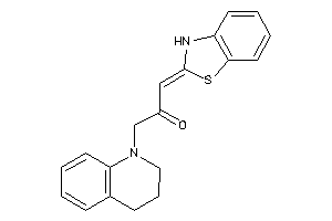 1-(3H-1,3-benzothiazol-2-ylidene)-3-(3,4-dihydro-2H-quinolin-1-yl)acetone