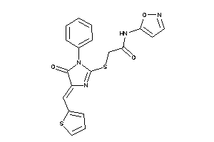 N-isoxazol-5-yl-2-[[5-keto-1-phenyl-4-(2-thenylidene)-2-imidazolin-2-yl]thio]acetamide