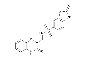 2-keto-N-[(3-keto-4H-1,4-benzoxazin-2-yl)methyl]-3H-1,3-benzoxazole-6-sulfonamide