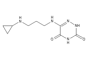 6-[3-(cyclopropylamino)propylamino]-2H-1,2,4-triazine-3,5-quinone