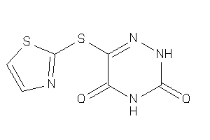 6-(thiazol-2-ylthio)-2H-1,2,4-triazine-3,5-quinone