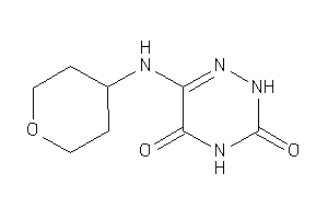 6-(tetrahydropyran-4-ylamino)-2H-1,2,4-triazine-3,5-quinone