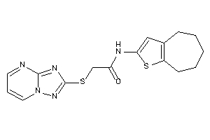 N-(5,6,7,8-tetrahydro-4H-cyclohepta[b]thiophen-2-yl)-2-([1,2,4]triazolo[1,5-a]pyrimidin-2-ylthio)acetamide