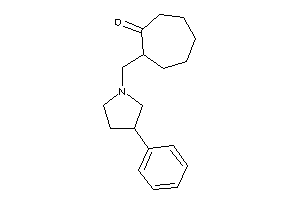 2-[(3-phenylpyrrolidino)methyl]cycloheptanone