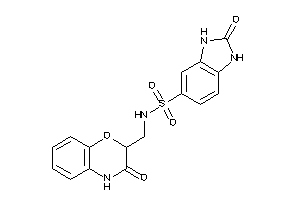 2-keto-N-[(3-keto-4H-1,4-benzoxazin-2-yl)methyl]-1,3-dihydrobenzimidazole-5-sulfonamide