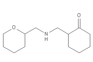 Image of 2-[(tetrahydropyran-2-ylmethylamino)methyl]cyclohexanone