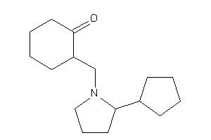 Image of 2-[(2-cyclopentylpyrrolidino)methyl]cyclohexanone
