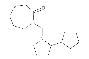 2-[(2-cyclopentylpyrrolidino)methyl]cycloheptanone