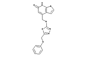 4-[[[5-(phenoxymethyl)-1,3,4-oxadiazol-2-yl]thio]methyl]-7H-thieno[2,3-b]pyridin-6-one