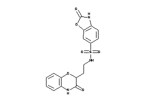2-keto-N-[2-(3-keto-4H-1,4-benzoxazin-2-yl)ethyl]-3H-1,3-benzoxazole-6-sulfonamide