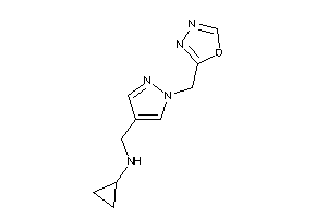 Cyclopropyl-[[1-(1,3,4-oxadiazol-2-ylmethyl)pyrazol-4-yl]methyl]amine