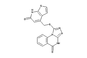 4-[[(5-keto-4H-[1,2,4]triazolo[4,3-a]quinazolin-1-yl)thio]methyl]-7H-thieno[2,3-b]pyridin-6-one
