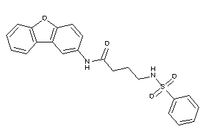 4-(benzenesulfonamido)-N-dibenzofuran-2-yl-butyramide