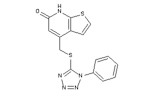 4-[[(1-phenyltetrazol-5-yl)thio]methyl]-7H-thieno[2,3-b]pyridin-6-one