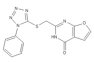 2-[[(1-phenyltetrazol-5-yl)thio]methyl]-3H-furo[2,3-d]pyrimidin-4-one