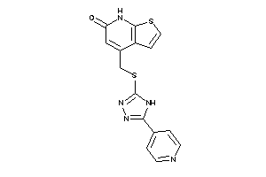 4-[[[5-(4-pyridyl)-4H-1,2,4-triazol-3-yl]thio]methyl]-7H-thieno[2,3-b]pyridin-6-one
