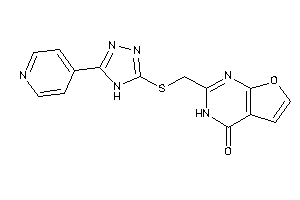 2-[[[5-(4-pyridyl)-4H-1,2,4-triazol-3-yl]thio]methyl]-3H-furo[2,3-d]pyrimidin-4-one