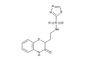 N-[2-(3-keto-4H-1,4-benzoxazin-2-yl)ethyl]-1,3,4-thiadiazole-2-sulfonamide