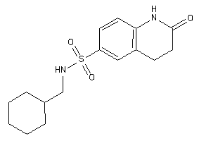 Image of N-(cyclohexylmethyl)-2-keto-3,4-dihydro-1H-quinoline-6-sulfonamide