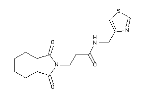 3-(1,3-diketo-3a,4,5,6,7,7a-hexahydroisoindol-2-yl)-N-(thiazol-4-ylmethyl)propionamide