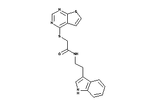 N-[2-(1H-indol-3-yl)ethyl]-2-(thieno[2,3-d]pyrimidin-4-ylthio)acetamide